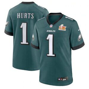 Philadelphia Eagles Jalen Hurts Nike Jersey Mens XL Non Negotiable (SB Patch)